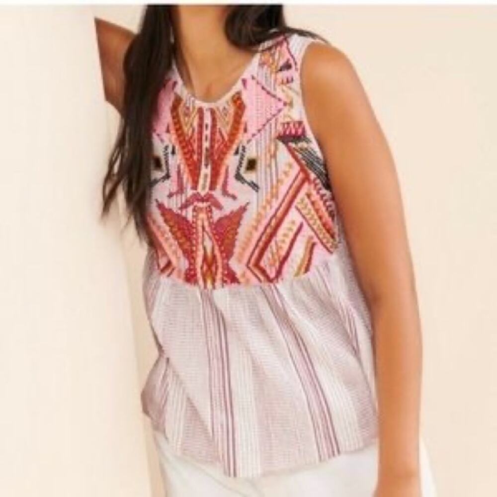Dolan Left Coast Velia Embroidered Tank Top
